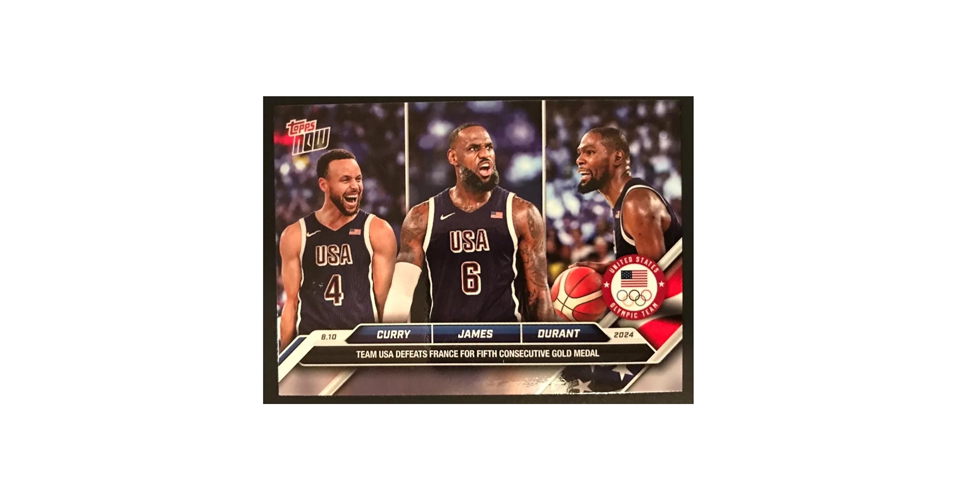 Amazon.com: 2024 Olympic Games T Now Team USA-#26 Lebron James